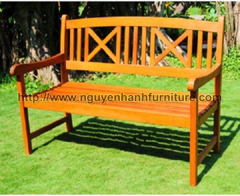 Name product: 2 seater Bench with gomoku back- Dimensions:  - Description: Eucalyptus wood