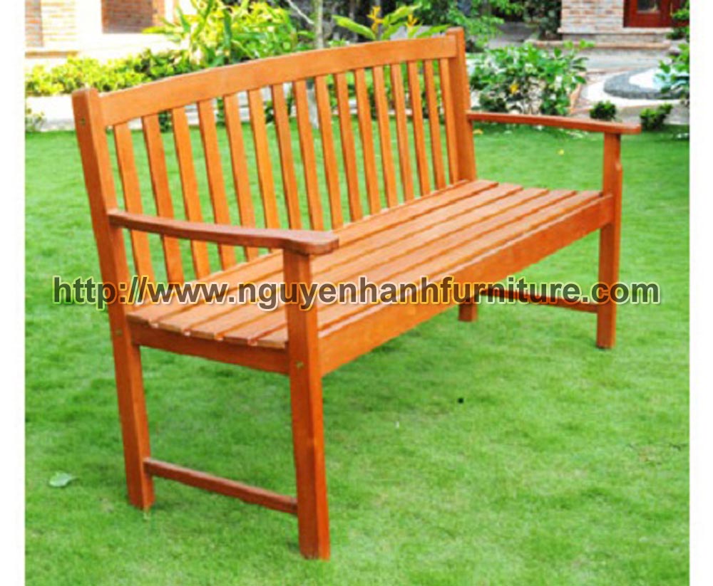Name product: 3 seater Bench 002- Dimensions:  - Description: Eucalyptus wood