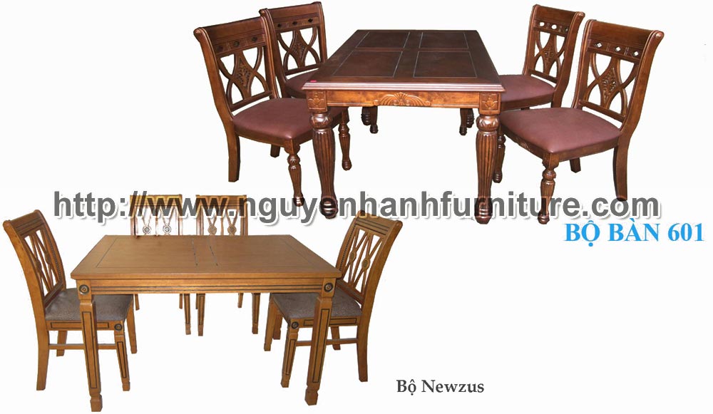 Name product: Dining set 601 - Dimensions: 80 x 135cm - Description: Wood natural rubber