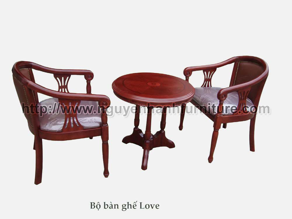 Name product: Love chair set - Dimensions:  - Description: Rubber wood, the mattress