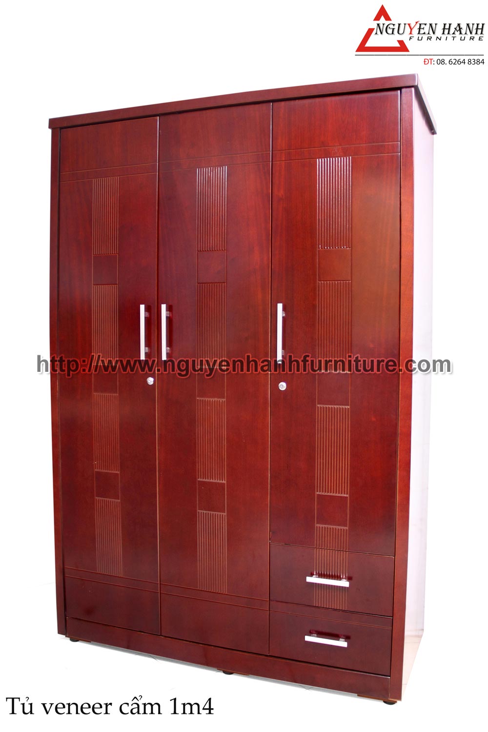 Name product: 1m4 Wardrobe of veneer Rosewood - Dimensions: 58 x 140 x 210cm - Description: Veneer rosewood