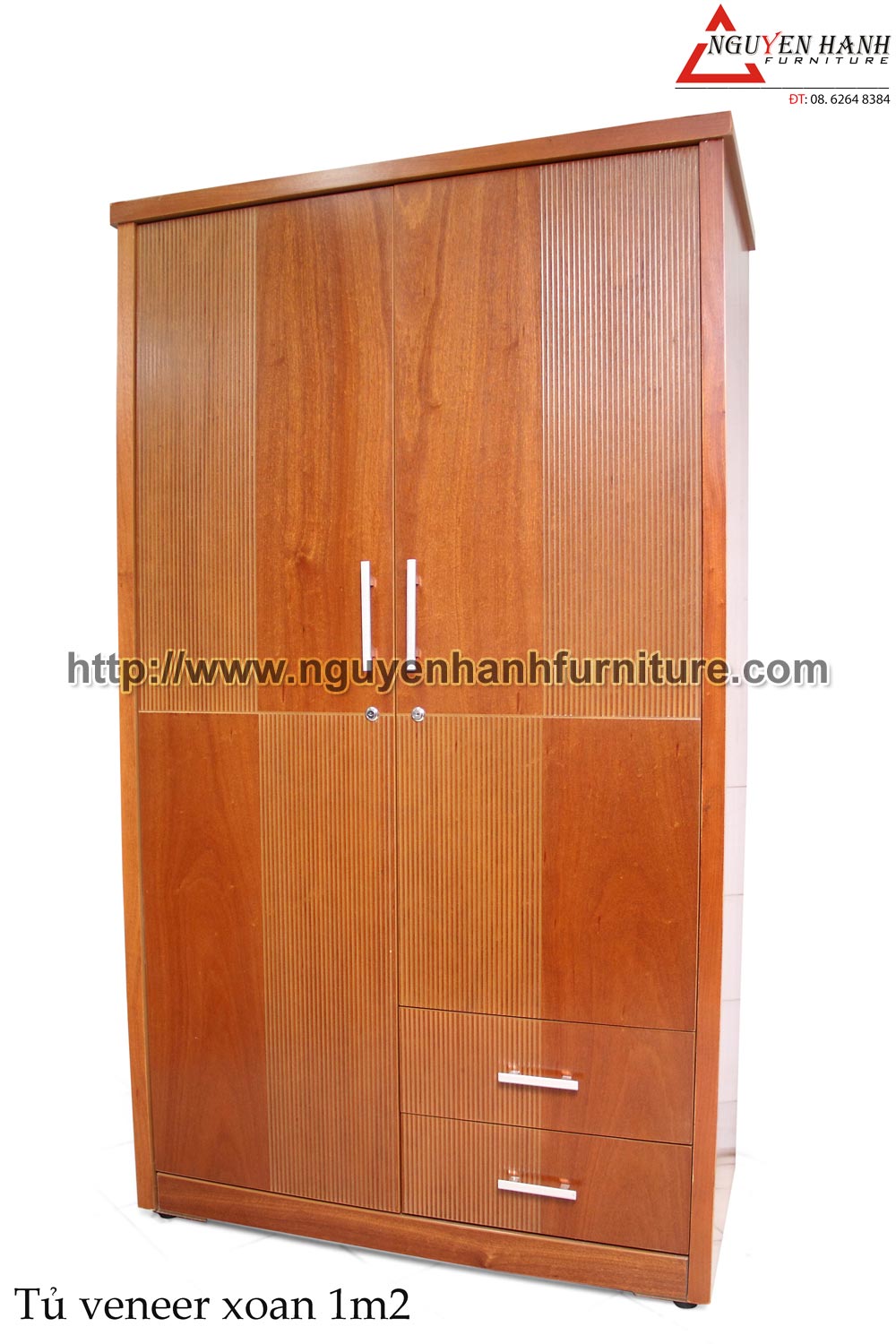 Name product: 1m2 Wardrobe of veneer Rosewood - Dimensions: 58 x 120 x 210cm - Description: Veneer bead tree wood