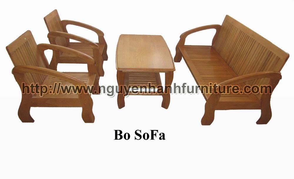 Name product: Wooden Sofa set- Dimensions:  - Description: Natural oak wood