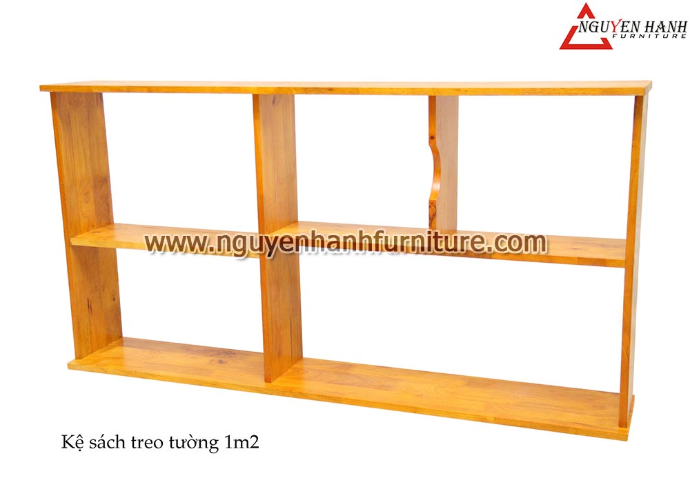 Name product: 1m2 Hanging Bookshelf (yellow) - Dimensions: 120 x 18 x 60 (H) - Description: Wood natural rubber