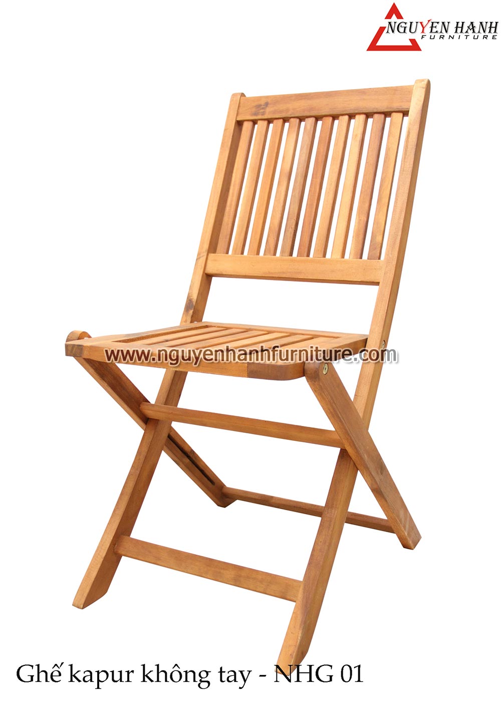 Name product: No armrest Kapur chair NHG01 - Dimensions:  - Description: Encalyptus wood
