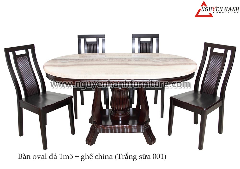 Name product: 1m5 Oval stone table with chairs china 