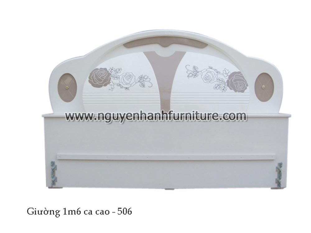 Name product: Bed 506  with cacao color - Dimensions: 160 x 200cm - Description: MDF 